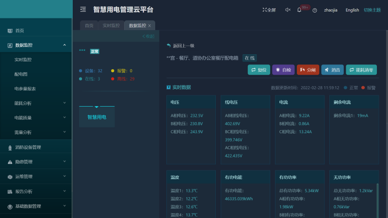 AcrelCloud-6000安全用电云平台在某景区的应用