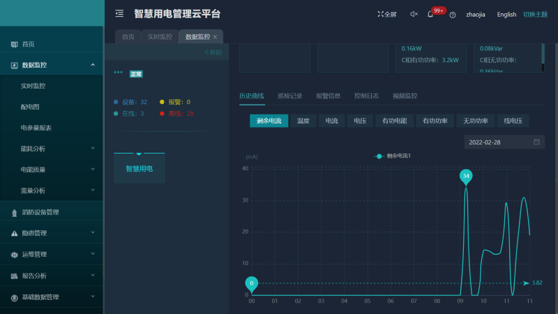 AcrelCloud-6000安全用电云平台在某景区的应用